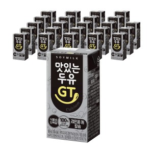 맛있는두유GT 검은콩 깨 칼슘 두유, 190ml, 24개[11,400원]